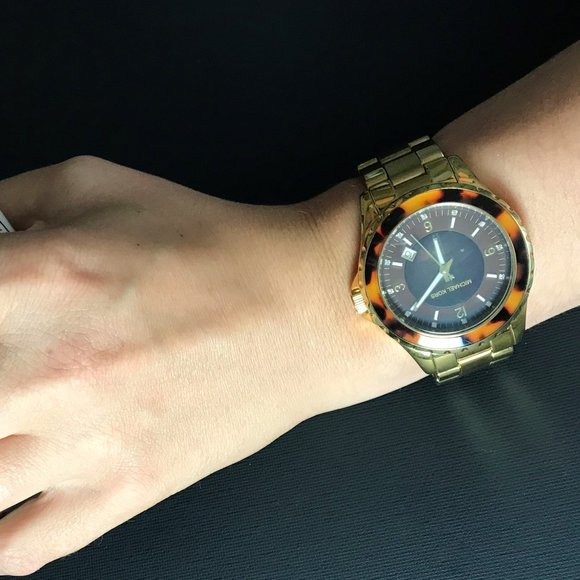 Unisex Michael Kors MK5259 - Gold Plated - Picture 1 of 8